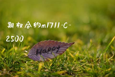 期权合约m1711-C-2500_https://www.qdlswl.com_股票_第1张