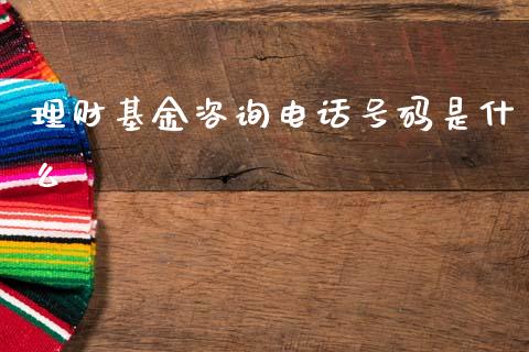 理财基金咨询电话号码是什么_https://www.qdlswl.com_理财_第1张