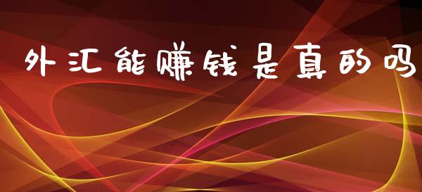 外汇能赚钱是真的吗_https://www.qdlswl.com_直播_第1张