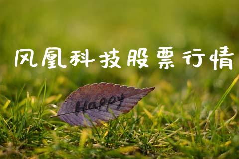 风凰科技股票行情_https://www.qdlswl.com_股票_第1张