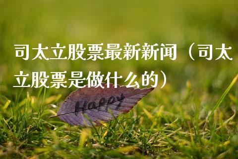 司太立股票最新新闻（司太立股票是做什么的）_https://www.qdlswl.com_内盘_第1张