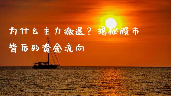 为什么主力撤退？揭秘股市背后的资金流向_https://www.qdlswl.com_外盘_第1张