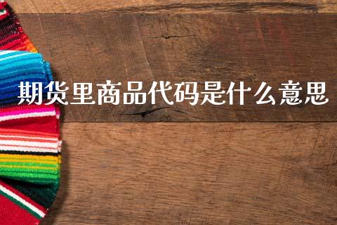 期货里商品代码是什么意思_https://www.qdlswl.com_直播_第1张