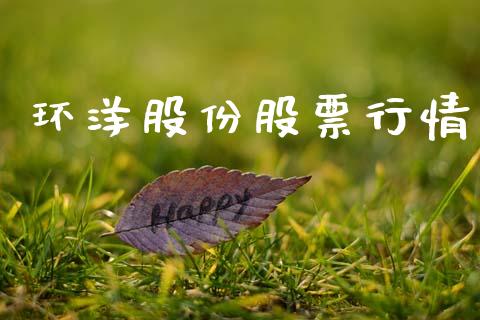 环洋股份股票行情_https://www.qdlswl.com_股票_第1张