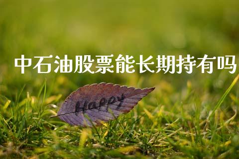 中石油股票能长期持有吗_https://www.qdlswl.com_直播_第1张