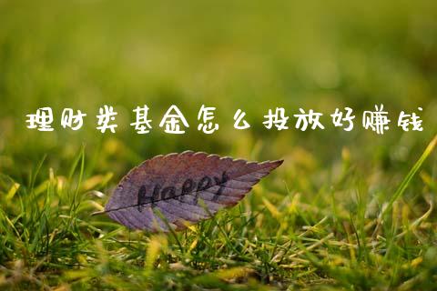 理财类基金怎么投放好赚钱_https://www.qdlswl.com_基金_第1张