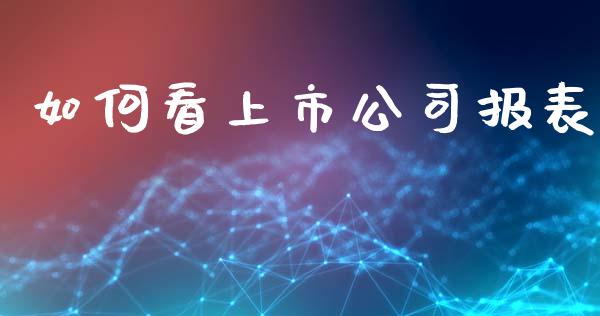 如何看上市公司报表_https://www.qdlswl.com_外盘_第1张