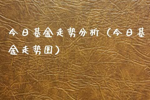 今日基金走势分析（今日基金走势图）_https://www.qdlswl.com_理财_第1张