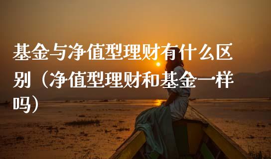 基金与净值型理财有什么区别（净值型理财和基金一样吗）_https://www.qdlswl.com_基金_第1张