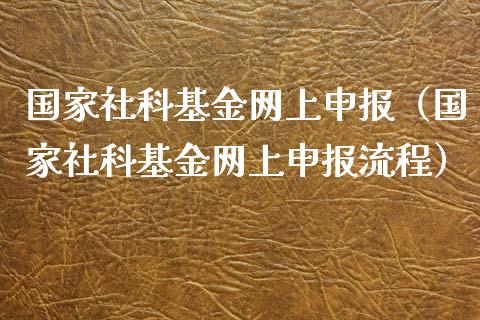 国家社科基金网上申报（国家社科基金网上申报流程）_https://www.qdlswl.com_基金_第1张