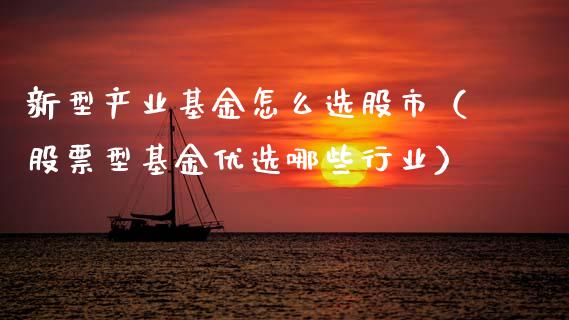 新型产业基金怎么选股市（股票型基金优选哪些行业）_https://www.qdlswl.com_基金_第1张