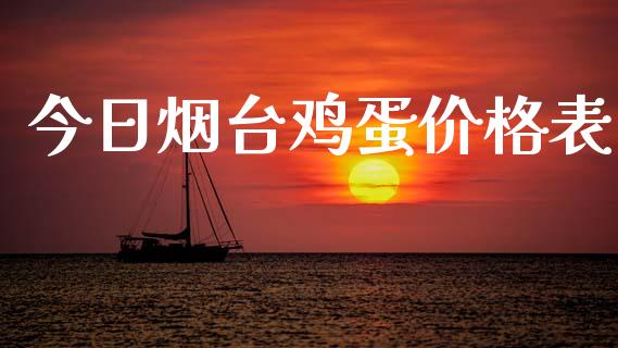 今日烟台鸡蛋价格表_https://www.qdlswl.com_股指_第1张
