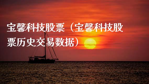宝馨科技股票（宝馨科技股票历史交易数据）_https://www.qdlswl.com_外盘_第1张