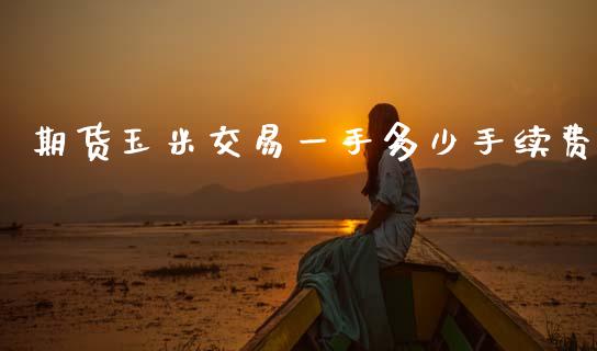 期货玉米交易一手多少手续费_https://www.qdlswl.com_期货_第1张