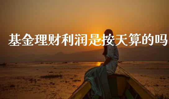 基金理财利润是按天算的吗_https://www.qdlswl.com_理财_第1张