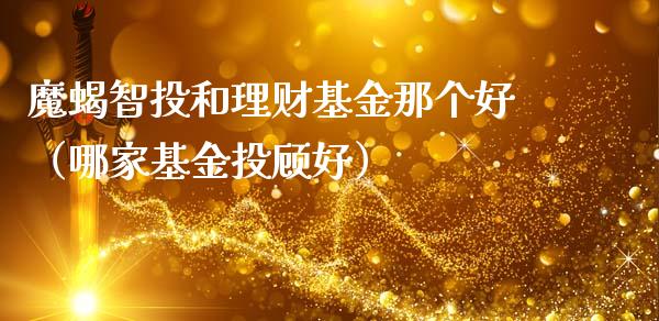 魔蝎智投和理财基金那个好（哪家基金投顾好）_https://www.qdlswl.com_理财_第1张