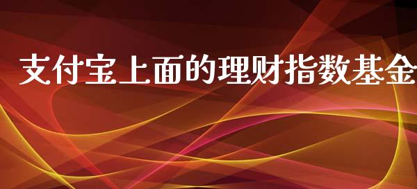 支付宝上面的理财指数基金_https://www.qdlswl.com_理财_第1张