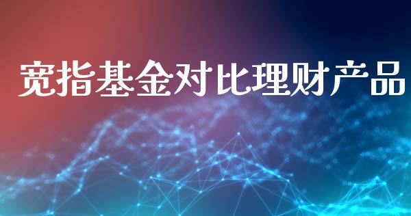 宽指基金对比理财产品_https://www.qdlswl.com_理财_第1张