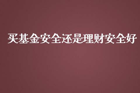 买基金安全还是理财安全好_https://www.qdlswl.com_理财_第1张