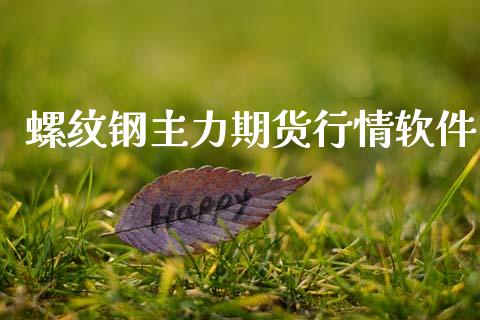 螺纹钢主力期货行情软件_https://www.qdlswl.com_股指_第1张