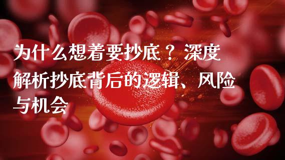 为什么想着要抄底？ 深度解析抄底背后的逻辑、风险与机会_https://www.qdlswl.com_理财_第1张