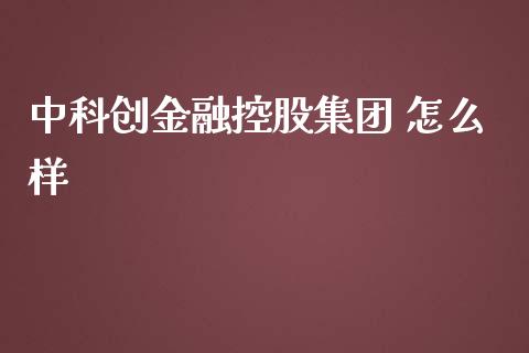 中科创金融控股集团 怎么样_https://www.qdlswl.com_直播_第1张