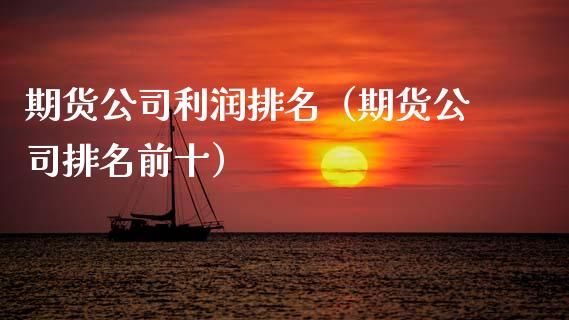 期货公司利润排名（期货公司排名前十）_https://www.qdlswl.com_期货_第1张