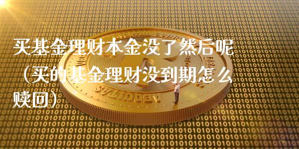 买基金理财本金没了然后呢（买的基金理财没到期怎么赎回）_https://www.qdlswl.com_理财_第1张