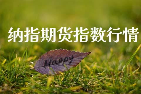 纳指期货指数行情_https://www.qdlswl.com_期货_第1张