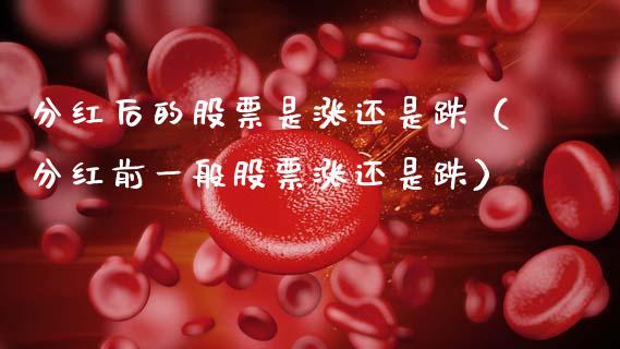分红后的股票是涨还是跌（分红前一般股票涨还是跌）_https://www.qdlswl.com_外盘_第1张