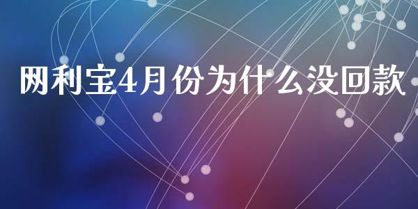 网利宝4月份为什么没回款_https://www.qdlswl.com_外盘_第1张