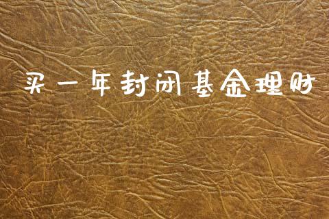 买一年封闭基金理财_https://www.qdlswl.com_理财_第1张