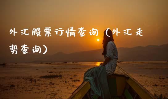 外汇股票行情查询（外汇走势查询）_https://www.qdlswl.com_外盘_第1张