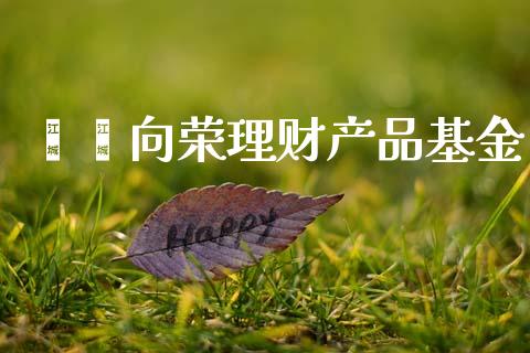 鑫鑫向荣理财产品基金_https://www.qdlswl.com_理财_第1张