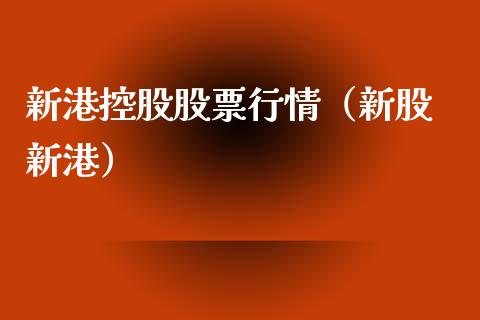 新港控股股票行情（新股 新港）_https://www.qdlswl.com_外盘_第1张