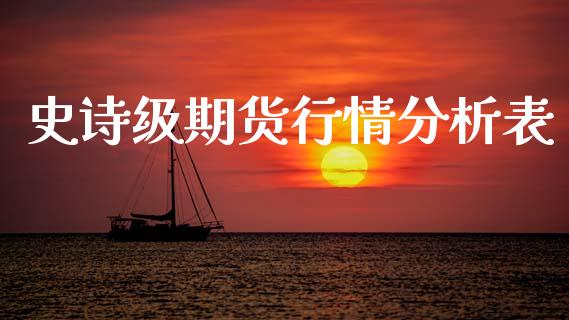 史诗级期货行情分析表_https://www.qdlswl.com_股指_第1张