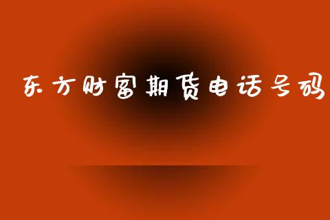 东方财富期货电话号码_https://www.qdlswl.com_股指_第1张