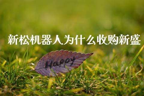 新松机器人为什么收购新盛_https://www.qdlswl.com_股票_第1张