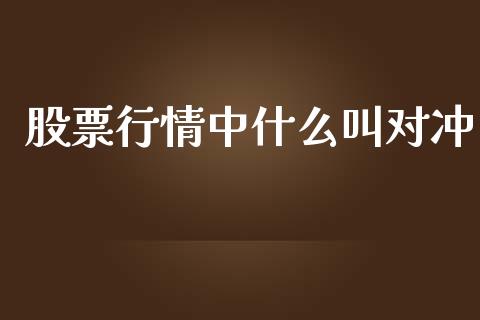 股票行情中什么叫对冲_https://www.qdlswl.com_内盘_第1张