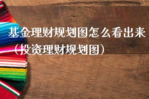 基金理财规划图怎么看出来（投资理财规划图）_https://www.qdlswl.com_理财_第1张
