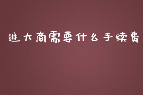 进大商需要什么手续费_https://www.qdlswl.com_外盘_第1张
