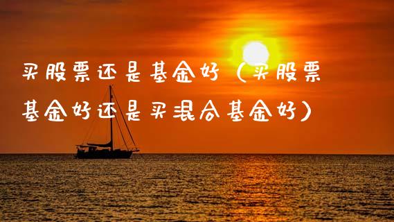 买股票还是基金好（买股票基金好还是买混合基金好）_https://www.qdlswl.com_基金_第1张