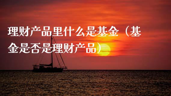 理财产品里什么是基金（基金是否是理财产品）_https://www.qdlswl.com_基金_第1张