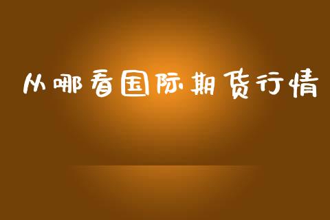 从哪看国际期货行情_https://www.qdlswl.com_股指_第1张