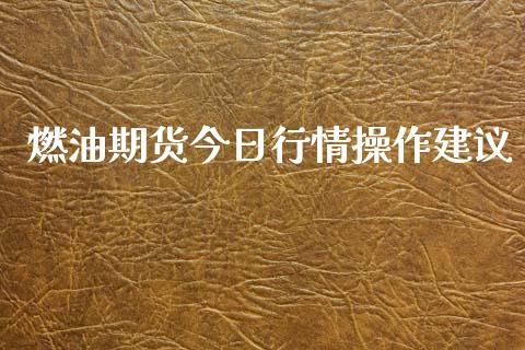 燃油期货今日行情操作建议_https://www.qdlswl.com_期货_第1张