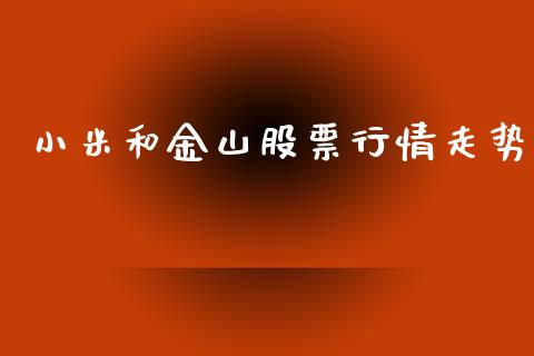 小米和金山股票行情走势_https://www.qdlswl.com_内盘_第1张