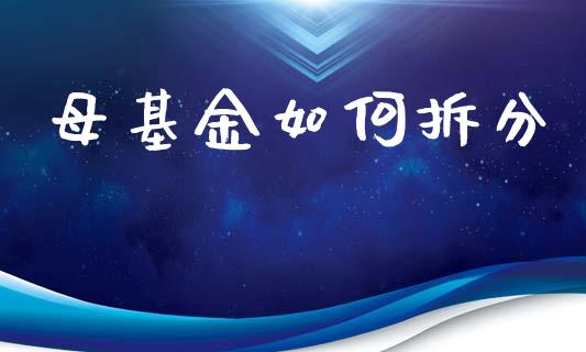 母基金如何拆分_https://www.qdlswl.com_基金_第1张