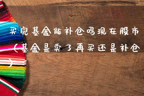 买完基金能补仓吗现在股市（基金是卖了再买还是补仓）_https://www.qdlswl.com_理财_第1张