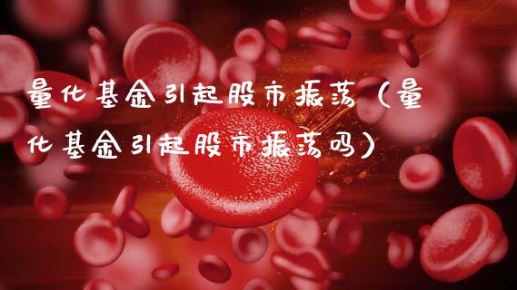 量化基金引起股市振荡（量化基金引起股市振荡吗）_https://www.qdlswl.com_基金_第1张