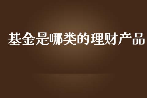 基金是哪类的理财产品_https://www.qdlswl.com_基金_第1张